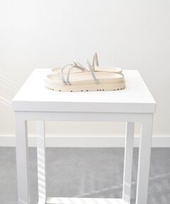 INTER-CHAUSSURES / インター ショシュール サンダル | 【CARRANO】ラインストーンストラップサンダル-(62302C)