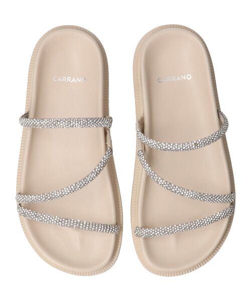 INTER-CHAUSSURES / インター ショシュール サンダル | 【CARRANO】ラインストーンストラップサンダル-(62302C) | 詳細7