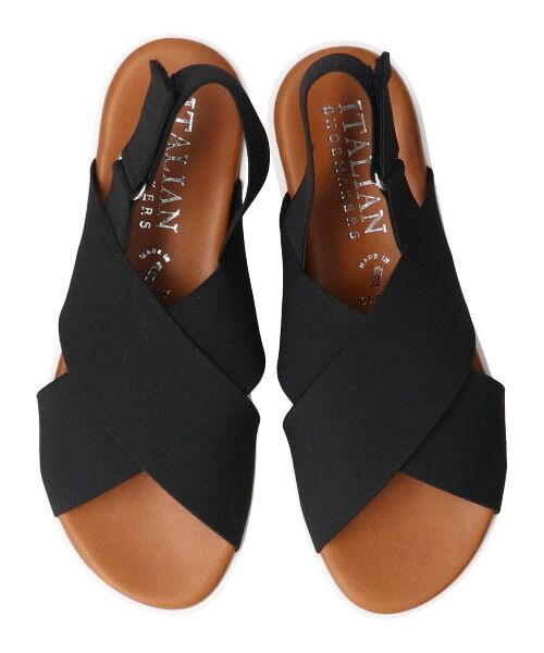 INTER-CHAUSSURES / インター ショシュール サンダル | 【ITALIAN SHOEMAKERS】厚底エラスティッククロスサンダル-(92120T) | 詳細6