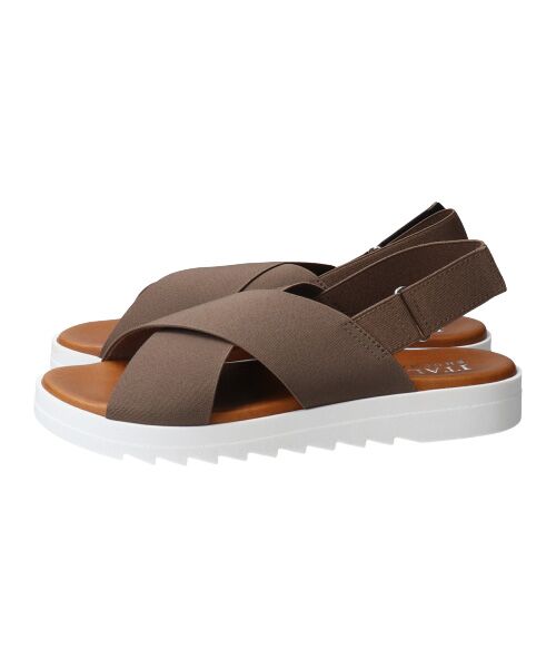 INTER-CHAUSSURES / インター ショシュール サンダル | 【ITALIAN SHOEMAKERS】厚底エラスティッククロスサンダル-(92120T) | 詳細13