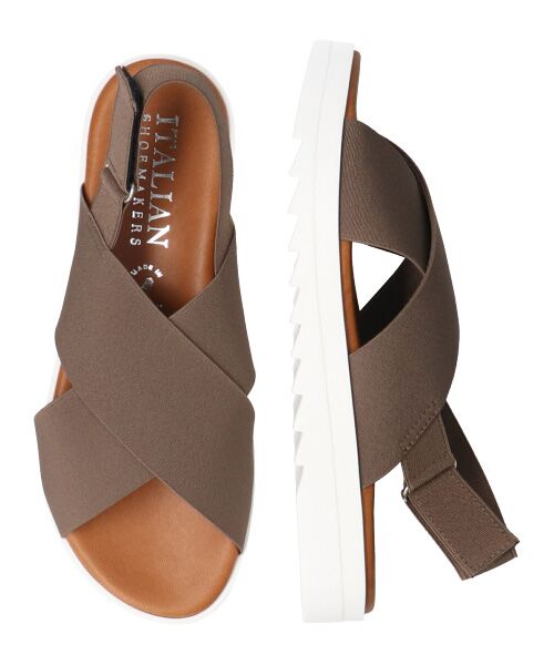 INTER-CHAUSSURES / インター ショシュール サンダル | 【ITALIAN SHOEMAKERS】厚底エラスティッククロスサンダル-(92120T) | 詳細18