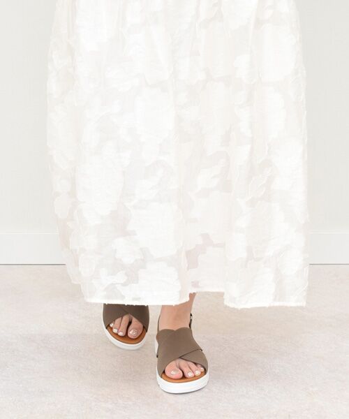 INTER-CHAUSSURES / インター ショシュール サンダル | 【ITALIAN SHOEMAKERS】厚底エラスティッククロスサンダル-(92120T) | 詳細20