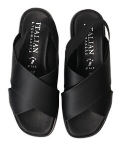 INTER-CHAUSSURES / インター ショシュール サンダル | 【ITALIAN SHOEMAKERS】厚底クロスサンダル-(92121T)