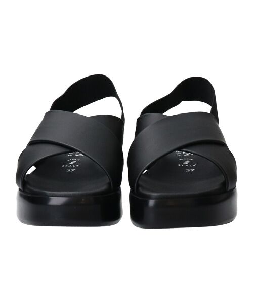 INTER-CHAUSSURES / インター ショシュール サンダル | 【ITALIAN SHOEMAKERS】厚底クロスサンダル-(92121T) | 詳細1