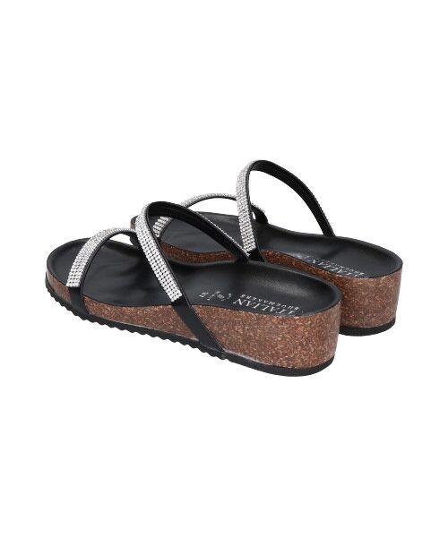 INTER-CHAUSSURES / インター ショシュール サンダル | 【ITALIAN SHOEMAKERS】ダブルラインストーンフットベッドサンダル-(92201T) | 詳細3