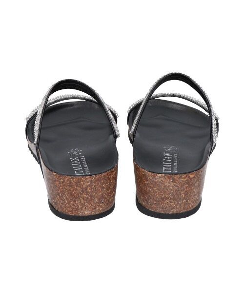 INTER-CHAUSSURES / インター ショシュール サンダル | 【ITALIAN SHOEMAKERS】ダブルラインストーンフットベッドサンダル-(92201T) | 詳細4