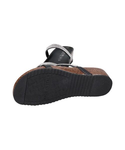 INTER-CHAUSSURES / インター ショシュール サンダル | 【ITALIAN SHOEMAKERS】ダブルラインストーンフットベッドサンダル-(92201T) | 詳細5