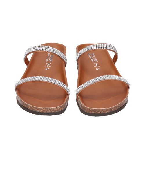 INTER-CHAUSSURES / インター ショシュール サンダル | 【ITALIAN SHOEMAKERS】ダブルラインストーンフットベッドサンダル-(92201T) | 詳細7