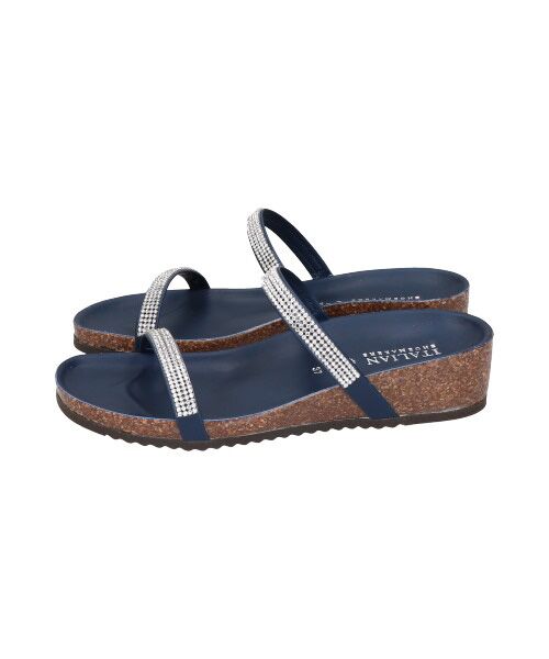 INTER-CHAUSSURES / インター ショシュール サンダル | 【ITALIAN SHOEMAKERS】ダブルラインストーンフットベッドサンダル-(92201T) | 詳細14