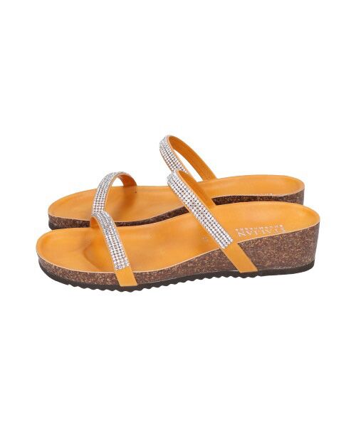 INTER-CHAUSSURES / インター ショシュール サンダル | 【ITALIAN SHOEMAKERS】ダブルラインストーンフットベッドサンダル-(92201T) | 詳細17