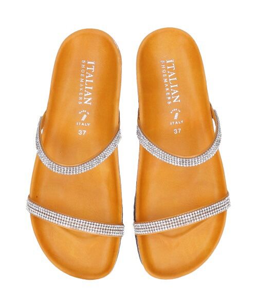 INTER-CHAUSSURES / インター ショシュール サンダル | 【ITALIAN SHOEMAKERS】ダブルラインストーンフットベッドサンダル-(92201T) | 詳細19