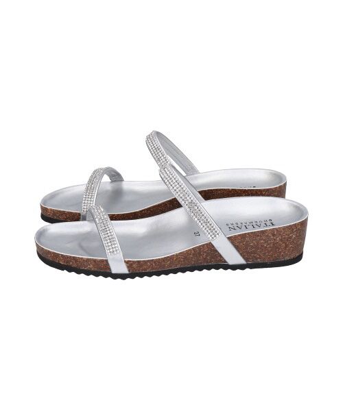 INTER-CHAUSSURES / インター ショシュール サンダル | 【ITALIAN SHOEMAKERS】ダブルラインストーンフットベッドサンダル-(92201T) | 詳細22