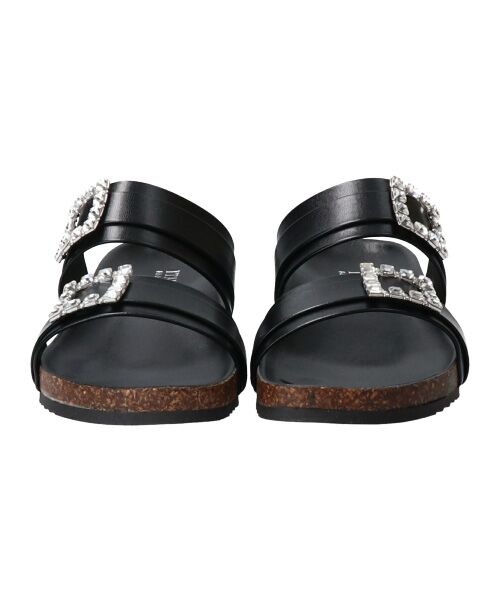 INTER-CHAUSSURES / インター ショシュール サンダル | 【ITALIAN SHOEMAKERS】ビジューベルトフットベッドサンダル-(92211T) | 詳細1