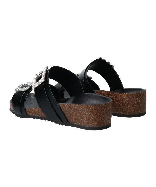 INTER-CHAUSSURES / インター ショシュール サンダル | 【ITALIAN SHOEMAKERS】ビジューベルトフットベッドサンダル-(92211T) | 詳細3