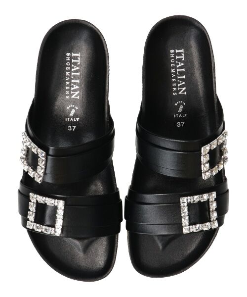 INTER-CHAUSSURES / インター ショシュール サンダル | 【ITALIAN SHOEMAKERS】ビジューベルトフットベッドサンダル-(92211T) | 詳細5