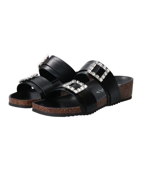 INTER-CHAUSSURES / インター ショシュール サンダル | 【ITALIAN SHOEMAKERS】ビジューベルトフットベッドサンダル-(92211T) | 詳細8