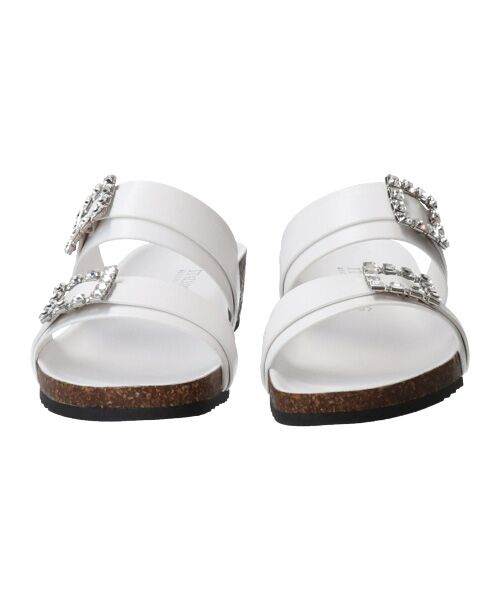 INTER-CHAUSSURES / インター ショシュール サンダル | 【ITALIAN SHOEMAKERS】ビジューベルトフットベッドサンダル-(92211T) | 詳細10