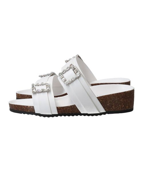 INTER-CHAUSSURES / インター ショシュール サンダル | 【ITALIAN SHOEMAKERS】ビジューベルトフットベッドサンダル-(92211T) | 詳細12