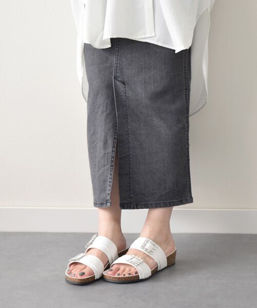 INTER-CHAUSSURES / インター ショシュール サンダル | 【ITALIAN SHOEMAKERS】ビジューベルトフットベッドサンダル-(92211T) | 詳細18