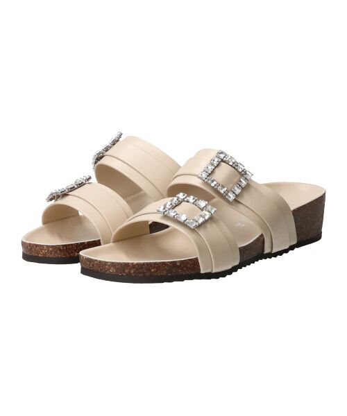 INTER-CHAUSSURES / インター ショシュール サンダル | 【ITALIAN SHOEMAKERS】ビジューベルトフットベッドサンダル-(92211T) | 詳細20