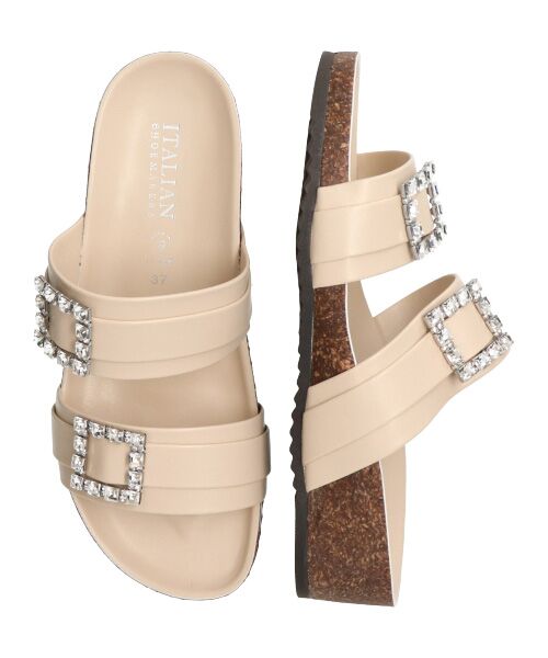 INTER-CHAUSSURES / インター ショシュール サンダル | 【ITALIAN SHOEMAKERS】ビジューベルトフットベッドサンダル-(92211T) | 詳細25