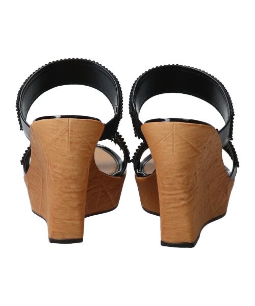 INTER-CHAUSSURES / インター ショシュール サンダル | 【ITALIAN SHOEMAKERS】ラインストーン厚底ハイウエッジミュール-(92321T) | 詳細4