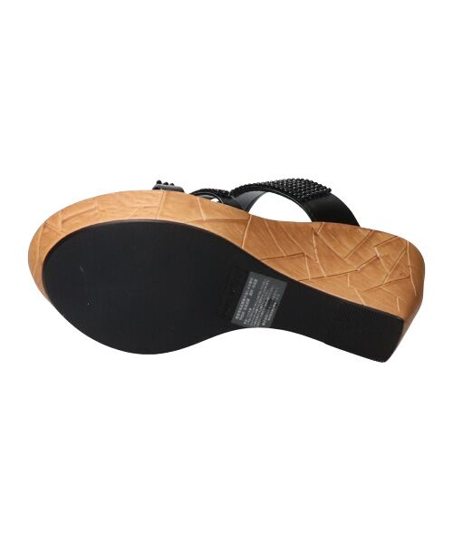 INTER-CHAUSSURES / インター ショシュール サンダル | 【ITALIAN SHOEMAKERS】ラインストーン厚底ハイウエッジミュール-(92321T) | 詳細6