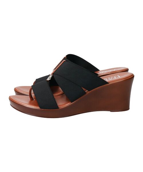 INTER-CHAUSSURES / インター ショシュール サンダル | 【ITALIAN SHOEMAKERS】厚底エラスティックサンダル-(92355T) | 詳細3