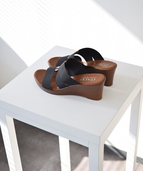 INTER-CHAUSSURES / インター ショシュール サンダル | 【ITALIAN SHOEMAKERS】厚底エラスティックサンダル-(92355T) | 詳細9