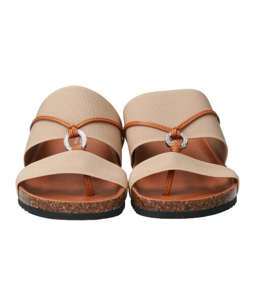 INTER-CHAUSSURES / インター ショシュール サンダル | 【ITALIAN SHOEMAKERS】ラインストーンフットベッドサンダル-(92359T) | 詳細9