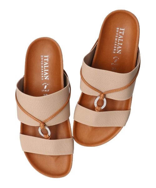 INTER-CHAUSSURES / インター ショシュール サンダル | 【ITALIAN SHOEMAKERS】ラインストーンフットベッドサンダル-(92359T) | 詳細16