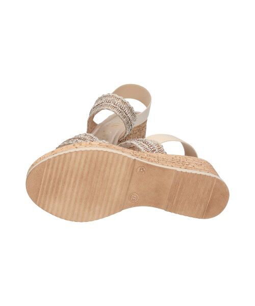 INTER-CHAUSSURES / インター ショシュール サンダル | 【ITALIAN SHOEMAKERS】ラインストーンリボン厚底サンダル-(92509T) | 詳細14