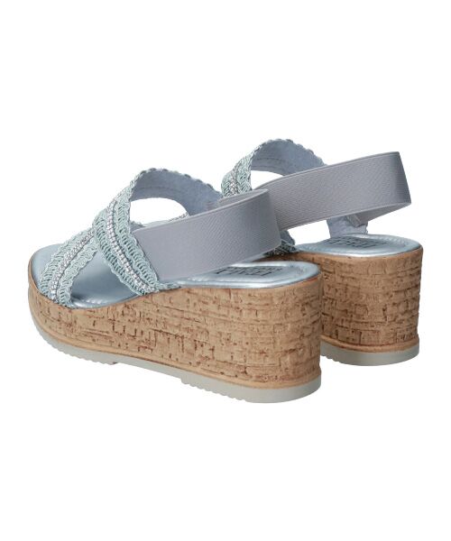 INTER-CHAUSSURES / インター ショシュール サンダル | 【ITALIAN SHOEMAKERS】ラインストーンリボン厚底サンダル-(92509T) | 詳細18