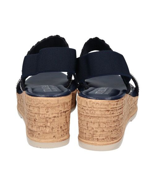 INTER-CHAUSSURES / インター ショシュール サンダル | 【ITALIAN SHOEMAKERS】ラインストーンリボン厚底サンダル-(92509T) | 詳細26