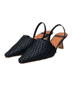 INTER-CHAUSSURES / インター ショシュール パンプス | 【ANGEL ALARCON】ポインテッドトウバックバンドパンプス-(D1300D)