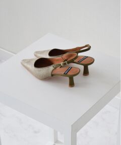 INTER-CHAUSSURES / インター ショシュール パンプス | 【ANGEL ALARCON】ポインテッドトウラフィアバックバンド-(D1301D)