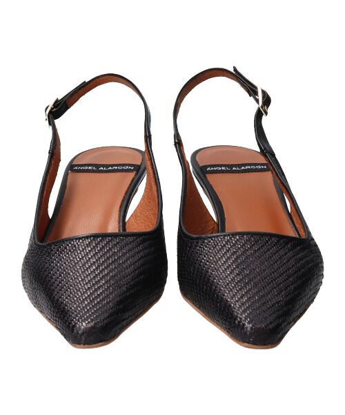 INTER-CHAUSSURES / インター ショシュール パンプス | 【ANGEL ALARCON】ポインテッドトウラフィアバックバンド-(D1301D) | 詳細1