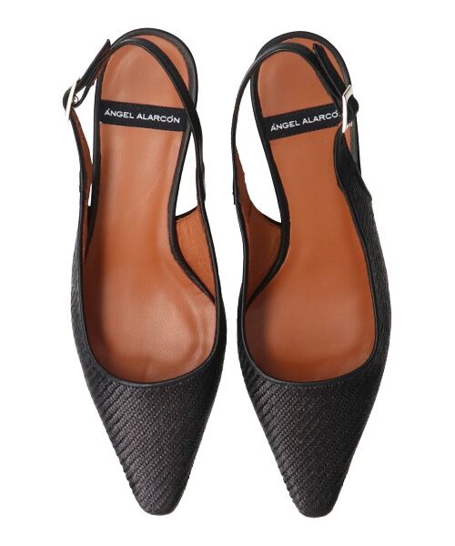 INTER-CHAUSSURES / インター ショシュール パンプス | 【ANGEL ALARCON】ポインテッドトウラフィアバックバンド-(D1301D) | 詳細6