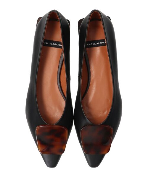 INTER-CHAUSSURES / インター ショシュール フラットシューズ | 【ANGEL ALARCON】ポインテッドトウオーナメントパンプス-(D1502D) | 詳細6