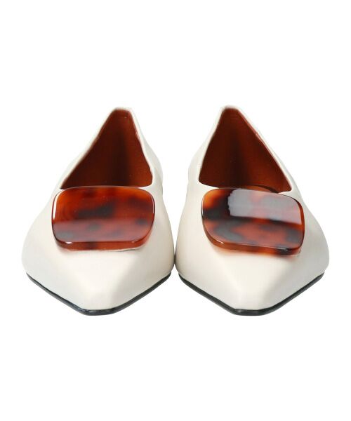 INTER-CHAUSSURES / インター ショシュール フラットシューズ | 【ANGEL ALARCON】ポインテッドトウオーナメントパンプス-(D1502D) | 詳細8