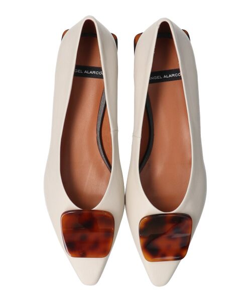 INTER-CHAUSSURES / インター ショシュール フラットシューズ | 【ANGEL ALARCON】ポインテッドトウオーナメントパンプス-(D1502D) | 詳細12