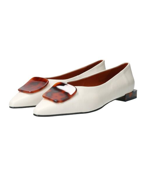 INTER-CHAUSSURES / インター ショシュール フラットシューズ | 【ANGEL ALARCON】ポインテッドトウオーナメントパンプス-(D1502D) | 詳細14