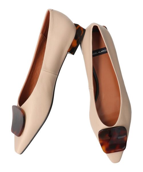 INTER-CHAUSSURES / インター ショシュール フラットシューズ | 【ANGEL ALARCON】ポインテッドトウオーナメントパンプス-(D1502D) | 詳細22