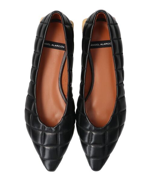 INTER-CHAUSSURES / インター ショシュール フラットシューズ | 【ANGEL ALARCON】ポインテッドトウキルティングパンプス-(D1503D) | 詳細6
