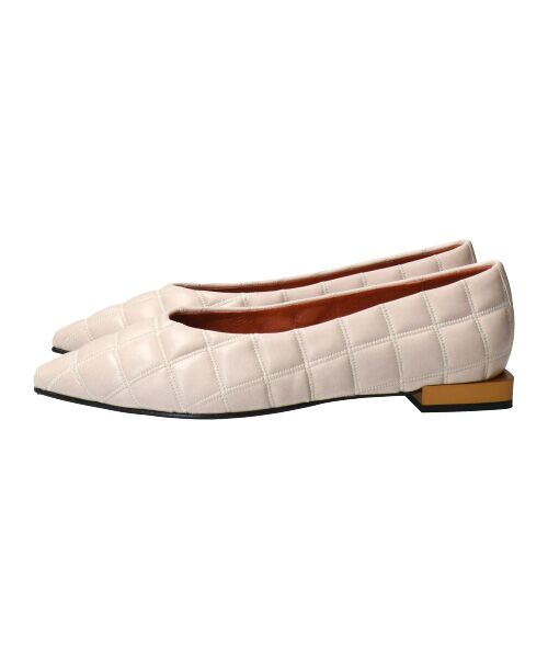 INTER-CHAUSSURES / インター ショシュール フラットシューズ | 【ANGEL ALARCON】ポインテッドトウキルティングパンプス-(D1503D) | 詳細14