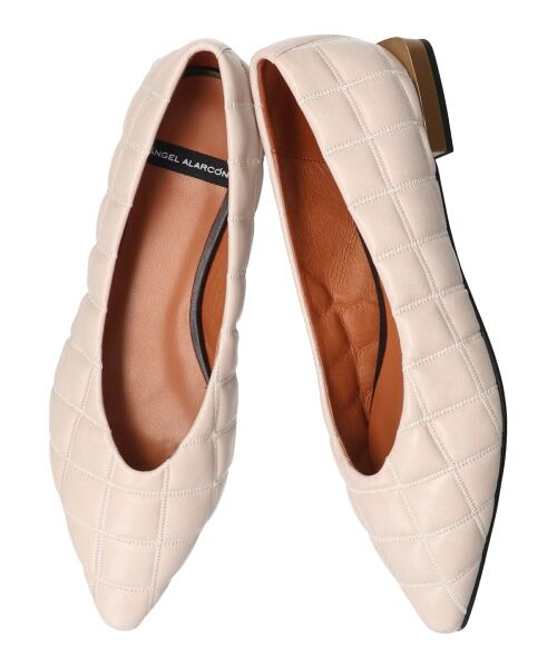 INTER-CHAUSSURES / インター ショシュール フラットシューズ | 【ANGEL ALARCON】ポインテッドトウキルティングパンプス-(D1503D) | 詳細19