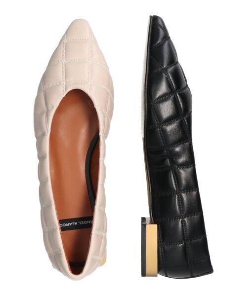 INTER-CHAUSSURES / インター ショシュール フラットシューズ | 【ANGEL ALARCON】ポインテッドトウキルティングパンプス-(D1503D) | 詳細20