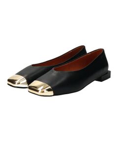 INTER-CHAUSSURES / インター ショシュール フラットシューズ | 【ANGEL ALARCON】スクエアトウトウキャップパンプス-(D1505D)