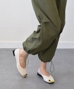 INTER-CHAUSSURES / インター ショシュール フラットシューズ | 【ANGEL ALARCON】スクエアトウトウキャップパンプス-(D1505D)