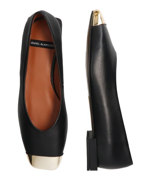 INTER-CHAUSSURES / インター ショシュール フラットシューズ | 【ANGEL ALARCON】スクエアトウトウキャップパンプス-(D1505D) | 詳細7